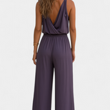 Lorena | Vestido Mono con Detalles Dorados y Ranura en la Pierna