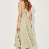 Amélia | Vestido Midi Atemporal y Fluido
