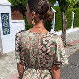 Constança | Vestido Floral con Fruncido y Escote en V