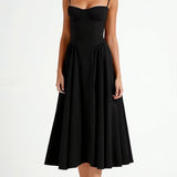 Odette Elegancia | Vestido midi con corsé estructurado
