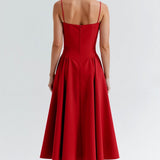 Odette Elegancia | Vestido midi con corsé estructurado