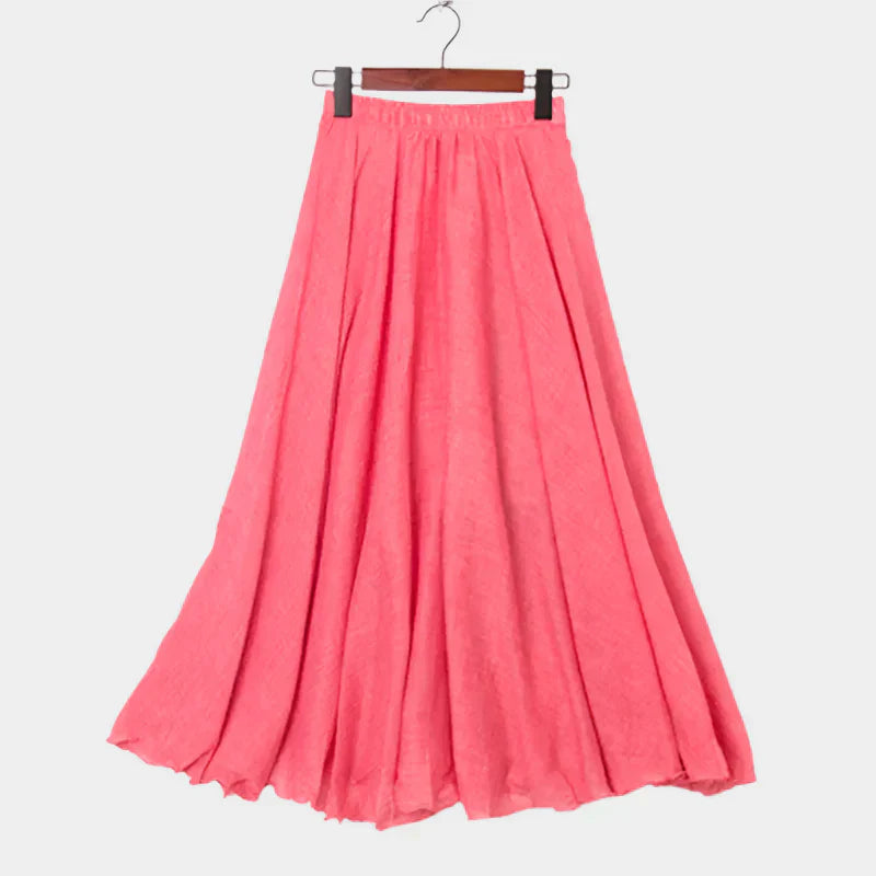 Falda Elegante de Cintura Alta