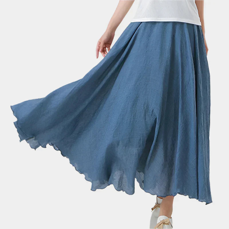 Falda Elegante de Cintura Alta