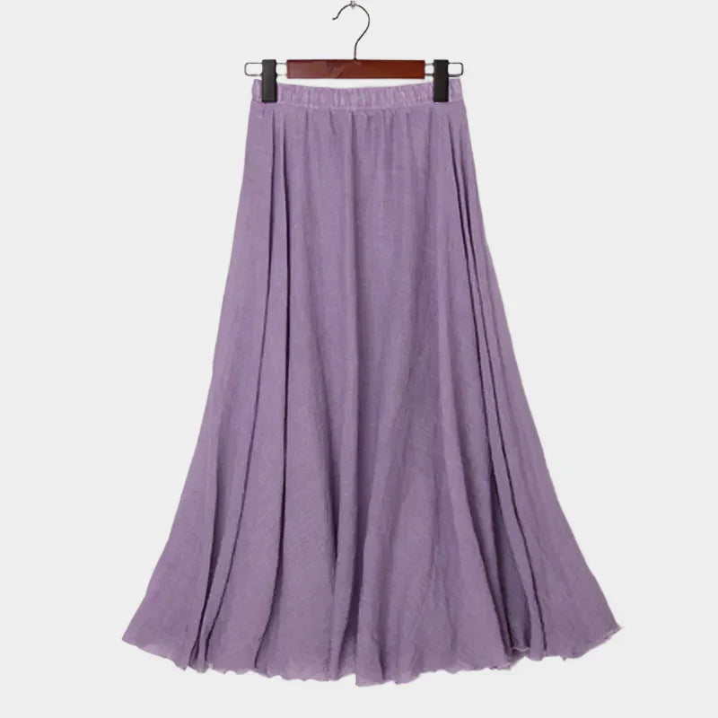 Falda Elegante de Cintura Alta
