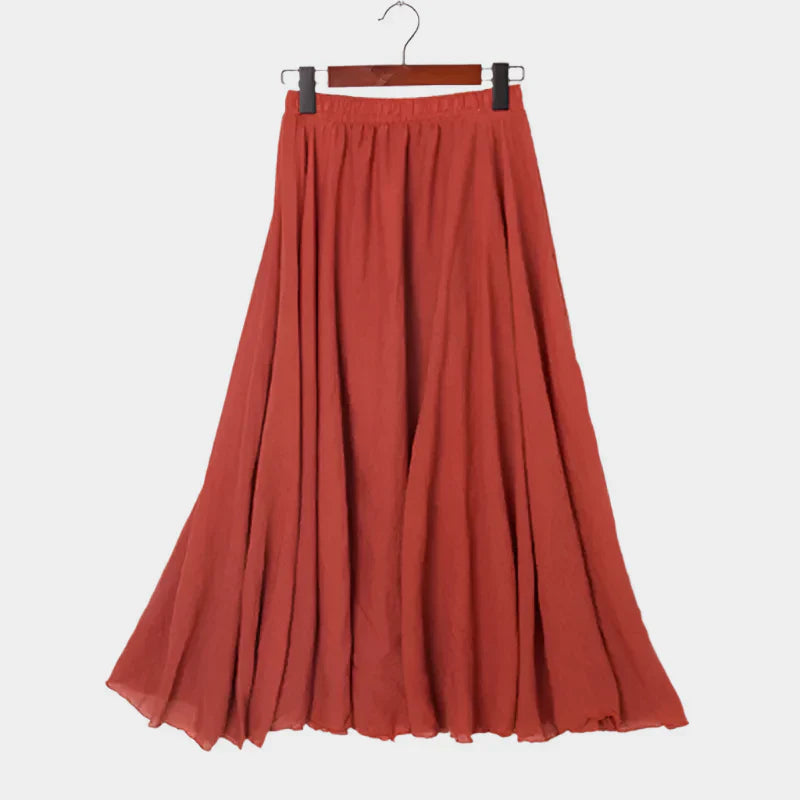 Falda Elegante de Cintura Alta