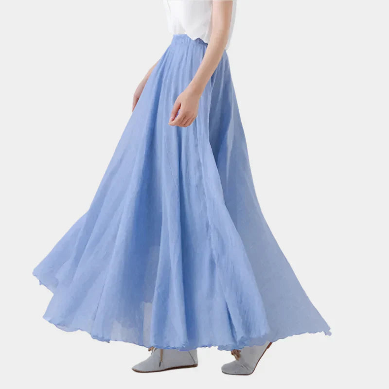 Falda Elegante de Cintura Alta