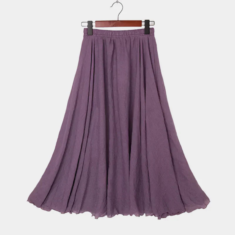 Falda Elegante de Cintura Alta