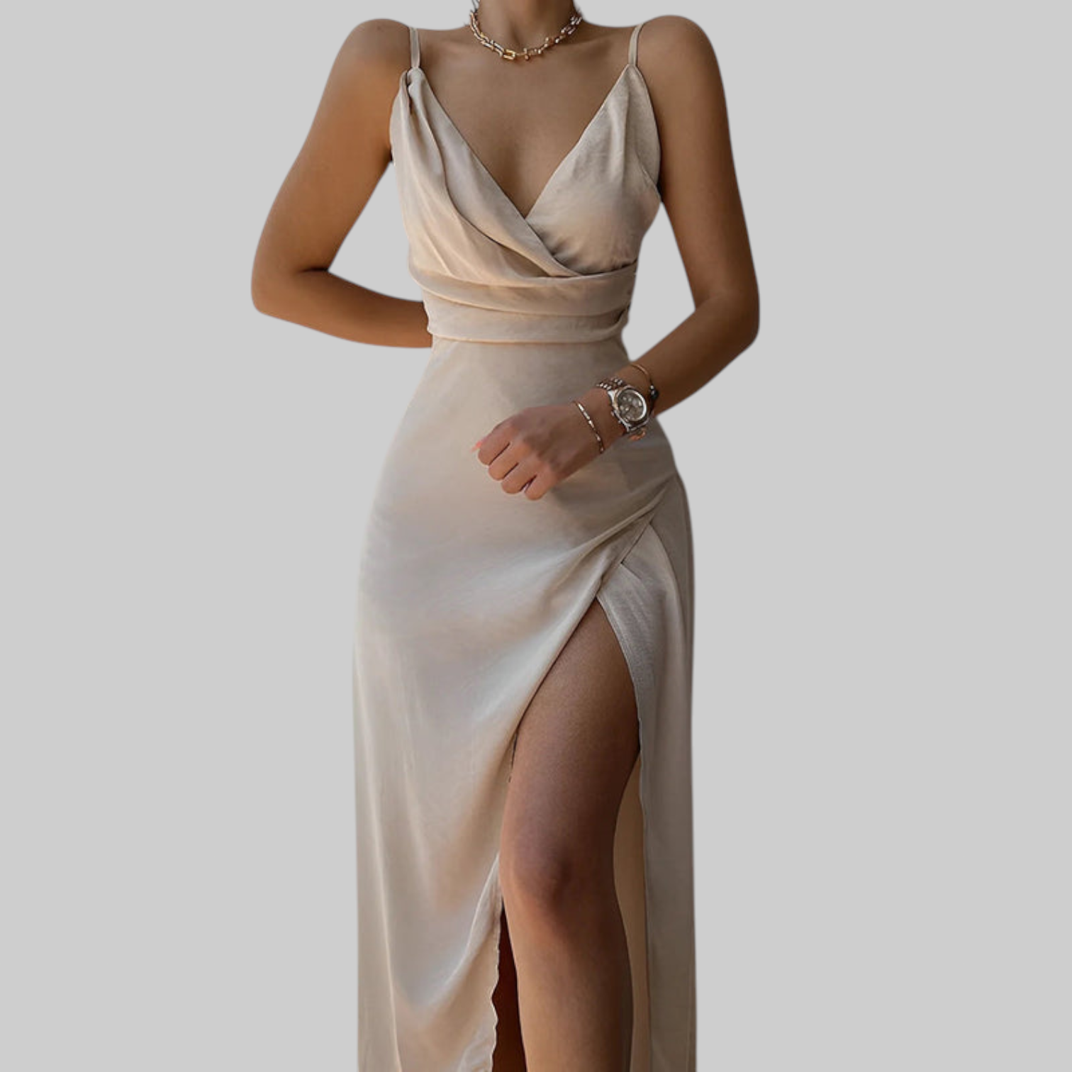 Osvira | Vestido elegante sin tirantes