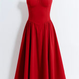 Odette Elegancia | Vestido midi con corsé estructurado