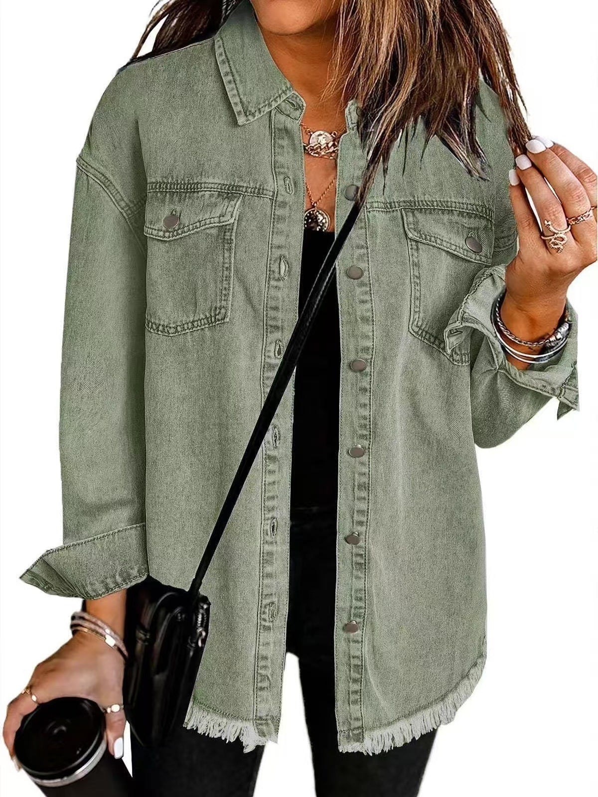 ROXANE – Chaqueta de mezclilla clásica para el día a día