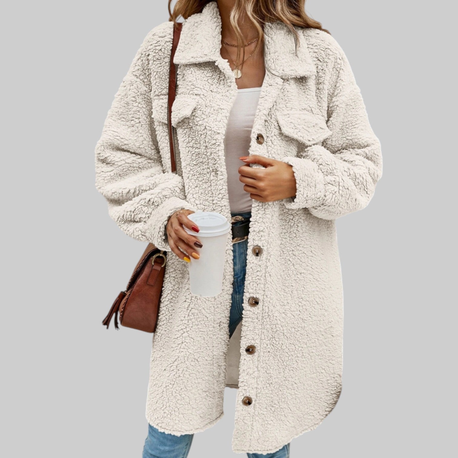 Savannah - Abrigo Teddy acogedor