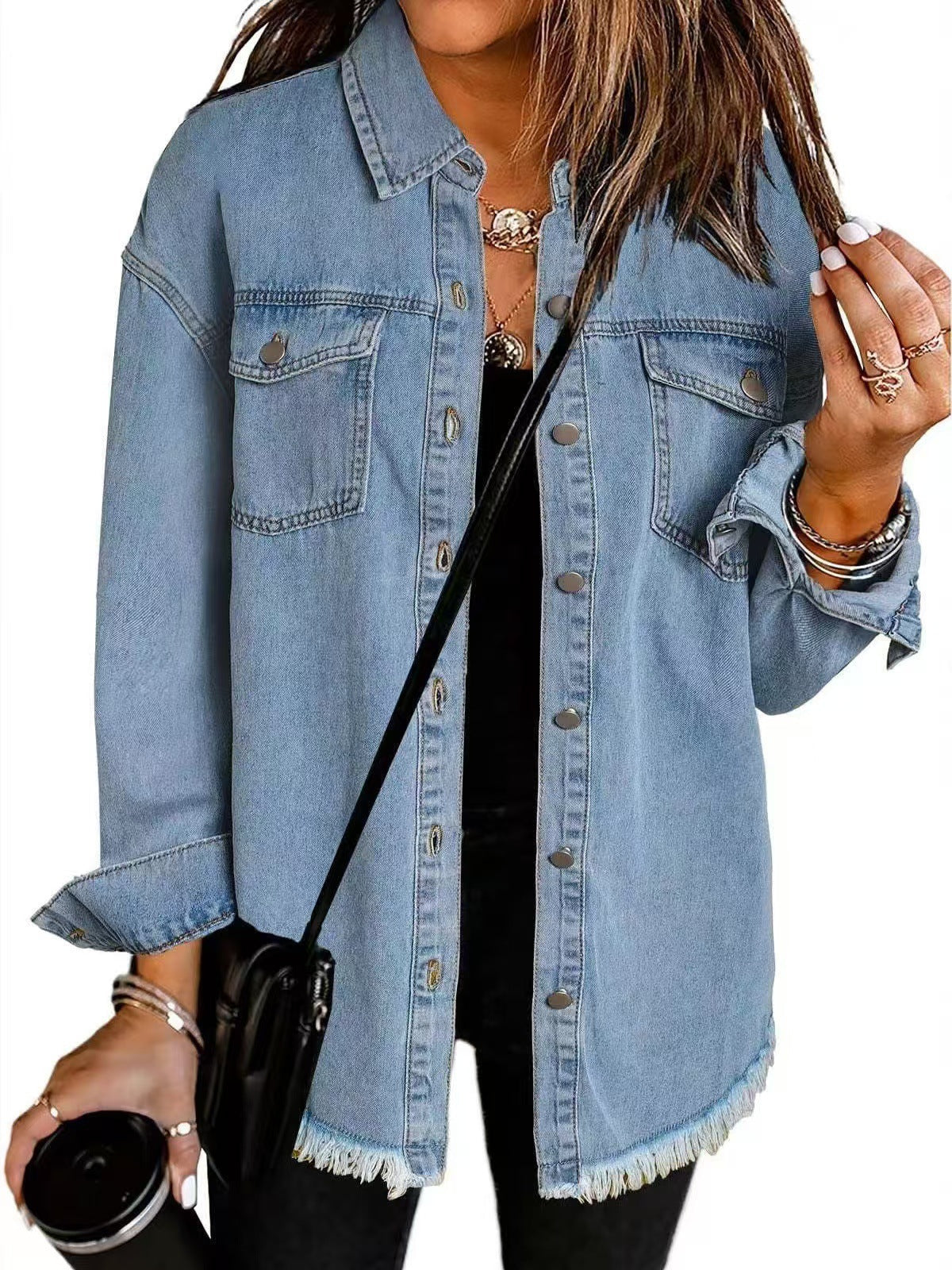 ROXANE – Chaqueta de mezclilla clásica para el día a día
