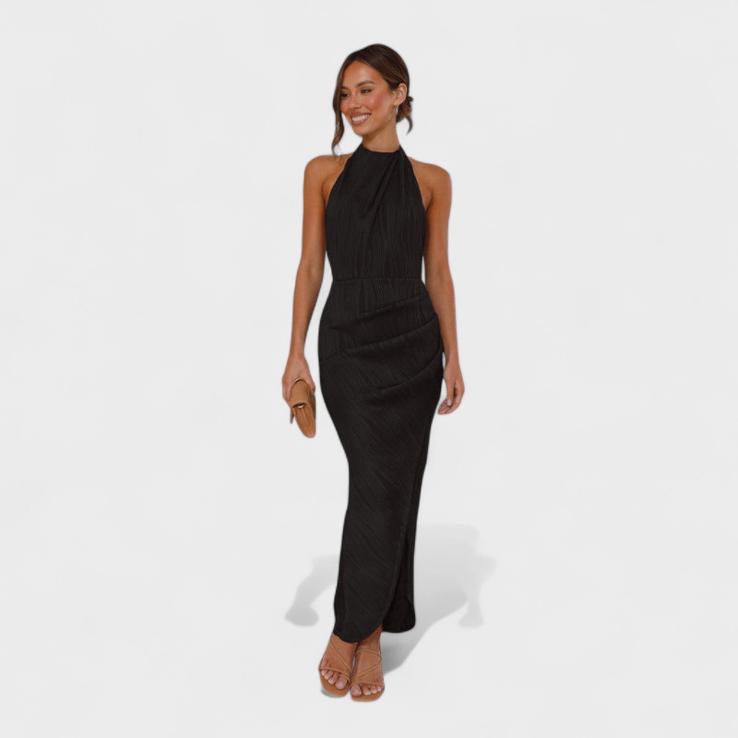 Camila | Vestido largo con pliegues