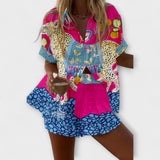 Dalia | Conjunto de Verano Estampado de Mariposas de Lino Respirante