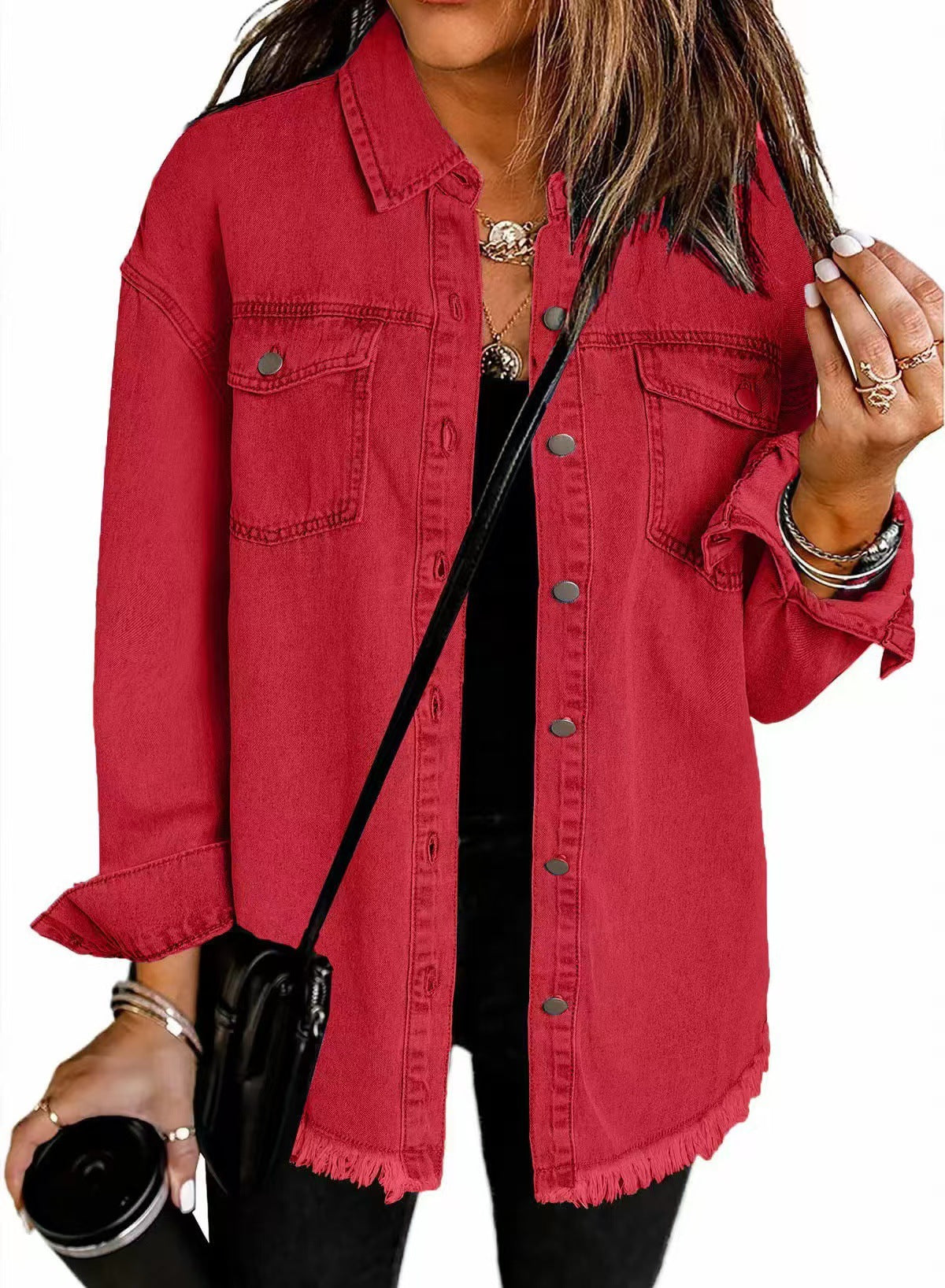 ROXANE – Chaqueta de mezclilla clásica para el día a día