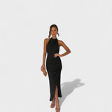 Camila | Vestido largo con pliegues