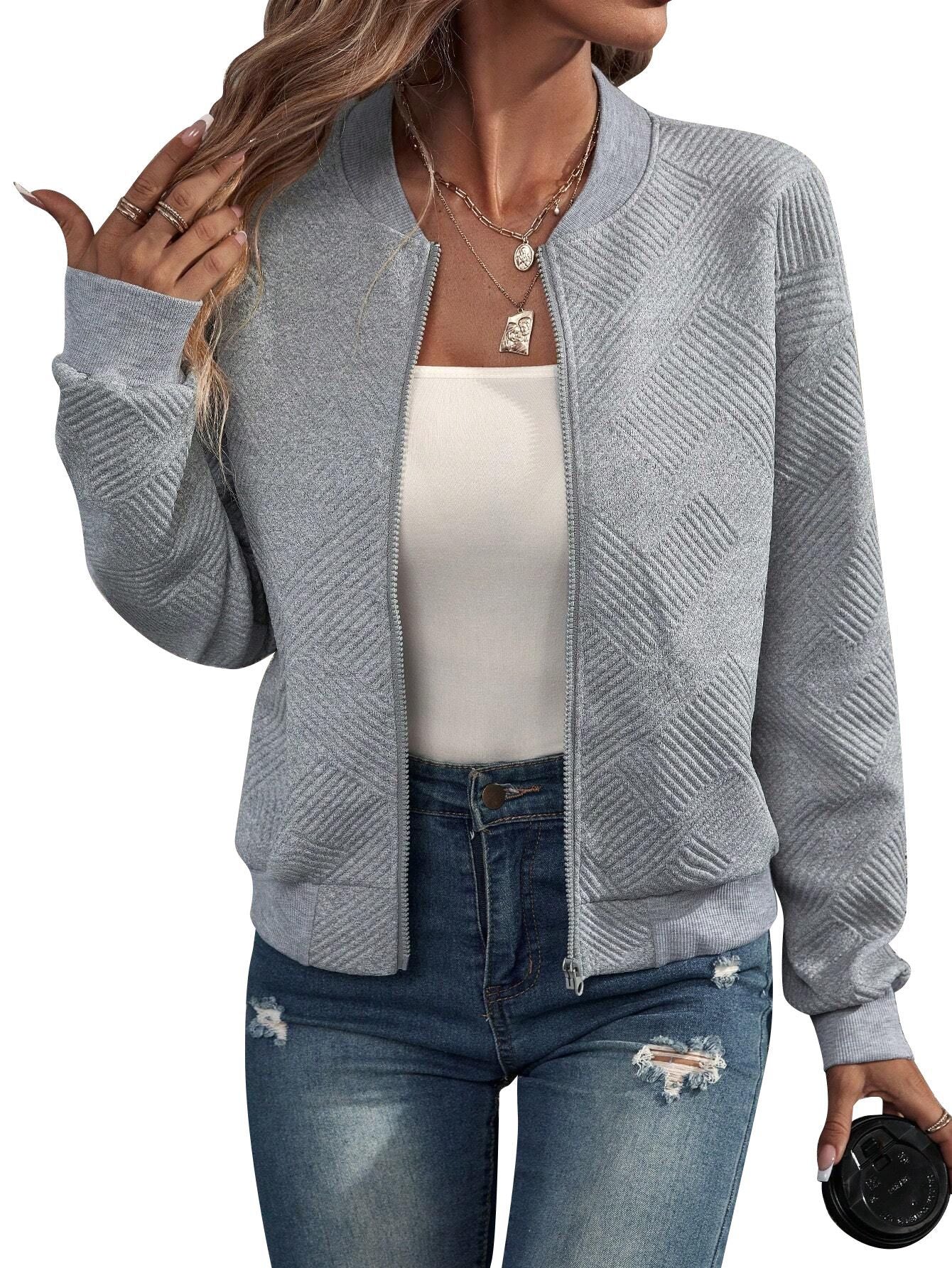 Dora – Chaqueta bomber estructurada con cierre