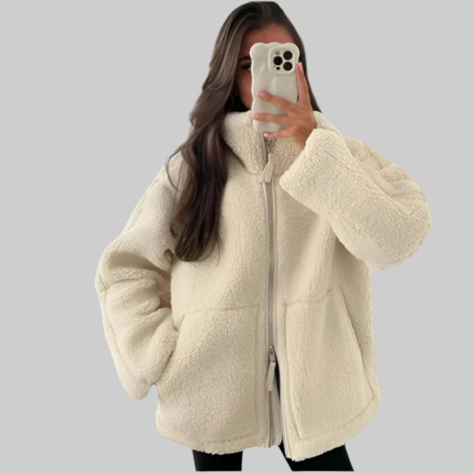 Charlotte - Chaqueta de felpa Teddy
