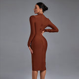 Samara | Vestido de Manga Longa con Escote en V