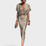 Constança | Vestido Floral con Fruncido y Escote en V