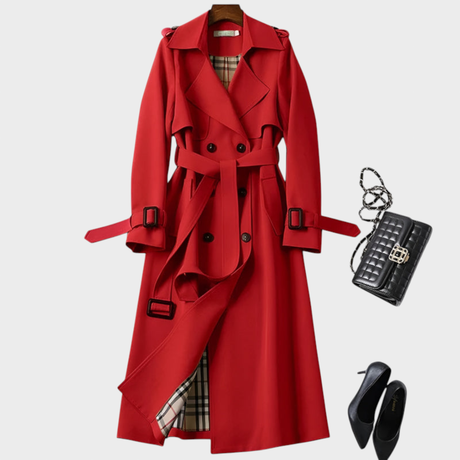 Helena - Gabardina Elegante de Otoño