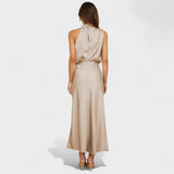 Alba - Vestido de Saten Elegante