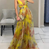 Madeline | Vestido Largo con Estampado Floral para una Elegancia Sin Esfuerzo