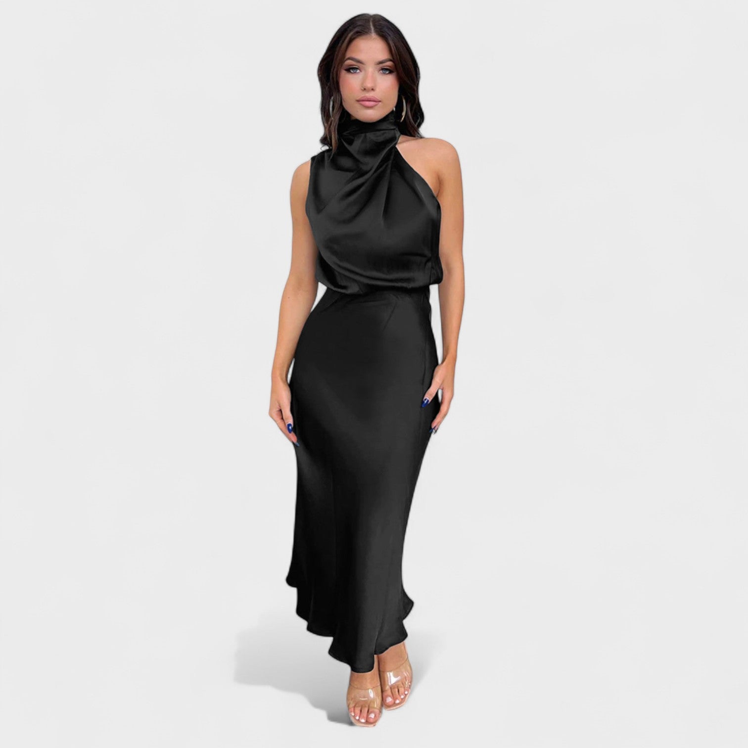 Alba - Vestido de Saten Elegante
