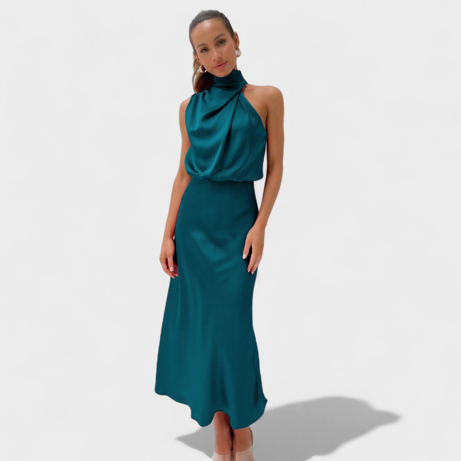 Alba - Vestido de Saten Elegante