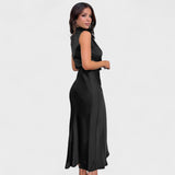 Alba - Vestido de Saten Elegante