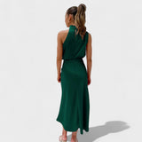 Alba - Vestido de Saten Elegante