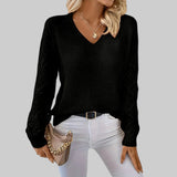 Le clair |  Camisola informal de punto con cuello en V