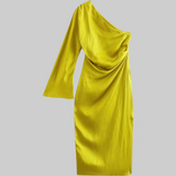 Mariosa – Vestido Maxí de Un Hombro
