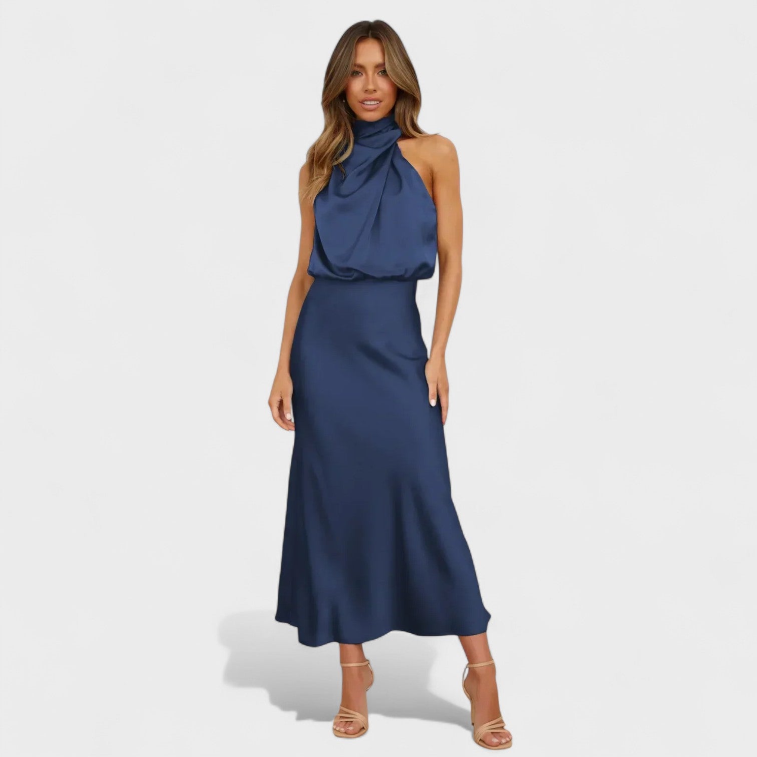 Alba - Vestido de Saten Elegante