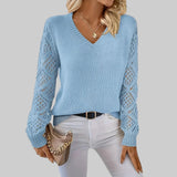 Le clair |  Camisola informal de punto con cuello en V