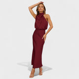 Alba - Vestido de Saten Elegante