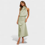 Alba - Vestido de Saten Elegante
