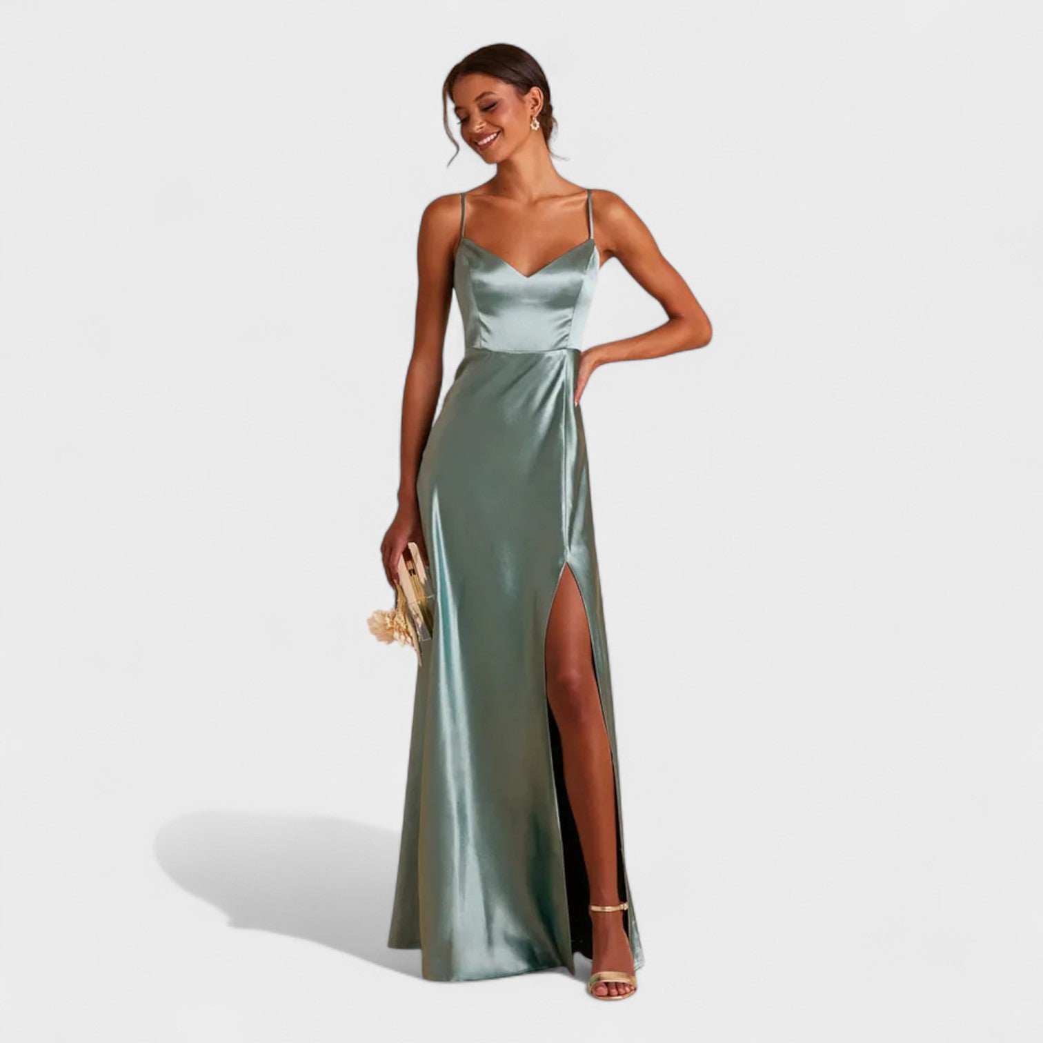Lucía Satin | Vestido largo