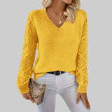 Le clair |  Camisola informal de punto con cuello en V