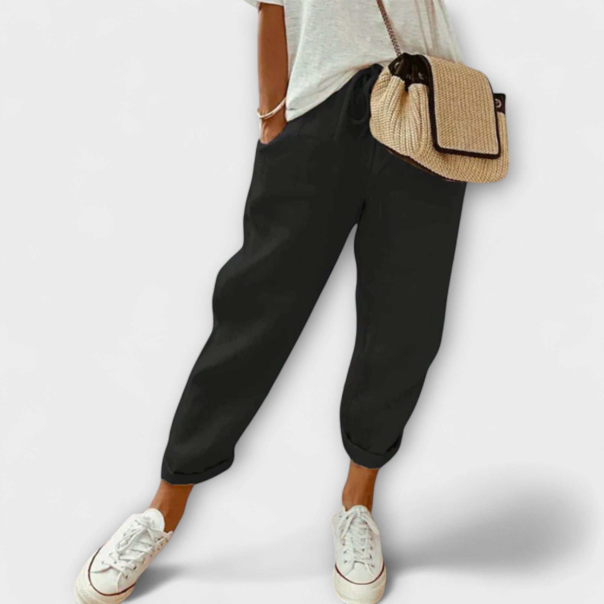 Bibi - Pantalones de lino elegantes y casuales