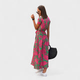 Vestido Lirio Rosa - Estilo Boho Chic
