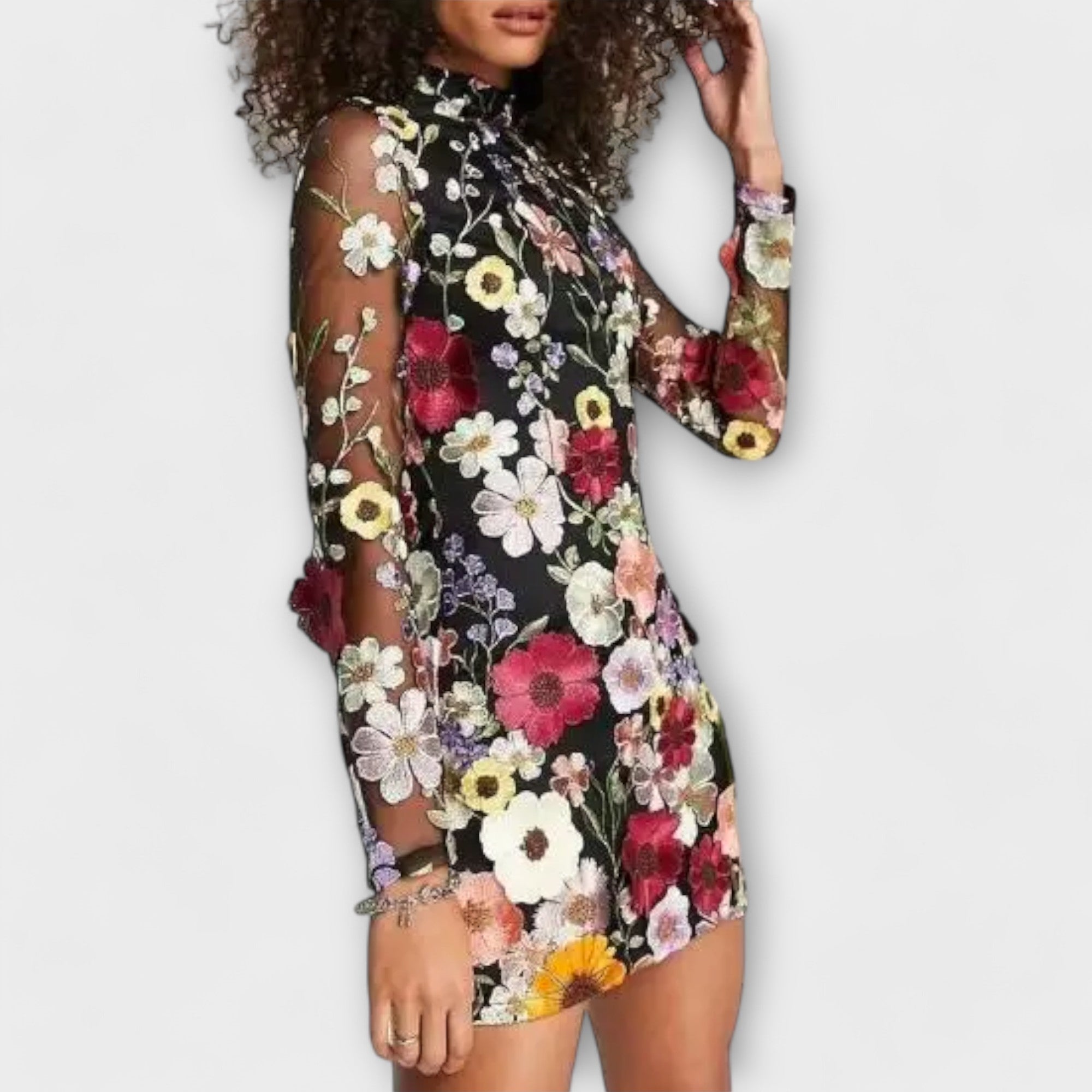 Dolores | Vestido con estampado de flores