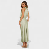 Alba - Vestido de Saten Elegante