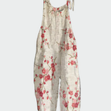 Mono de estilo retro con estampado de flores
