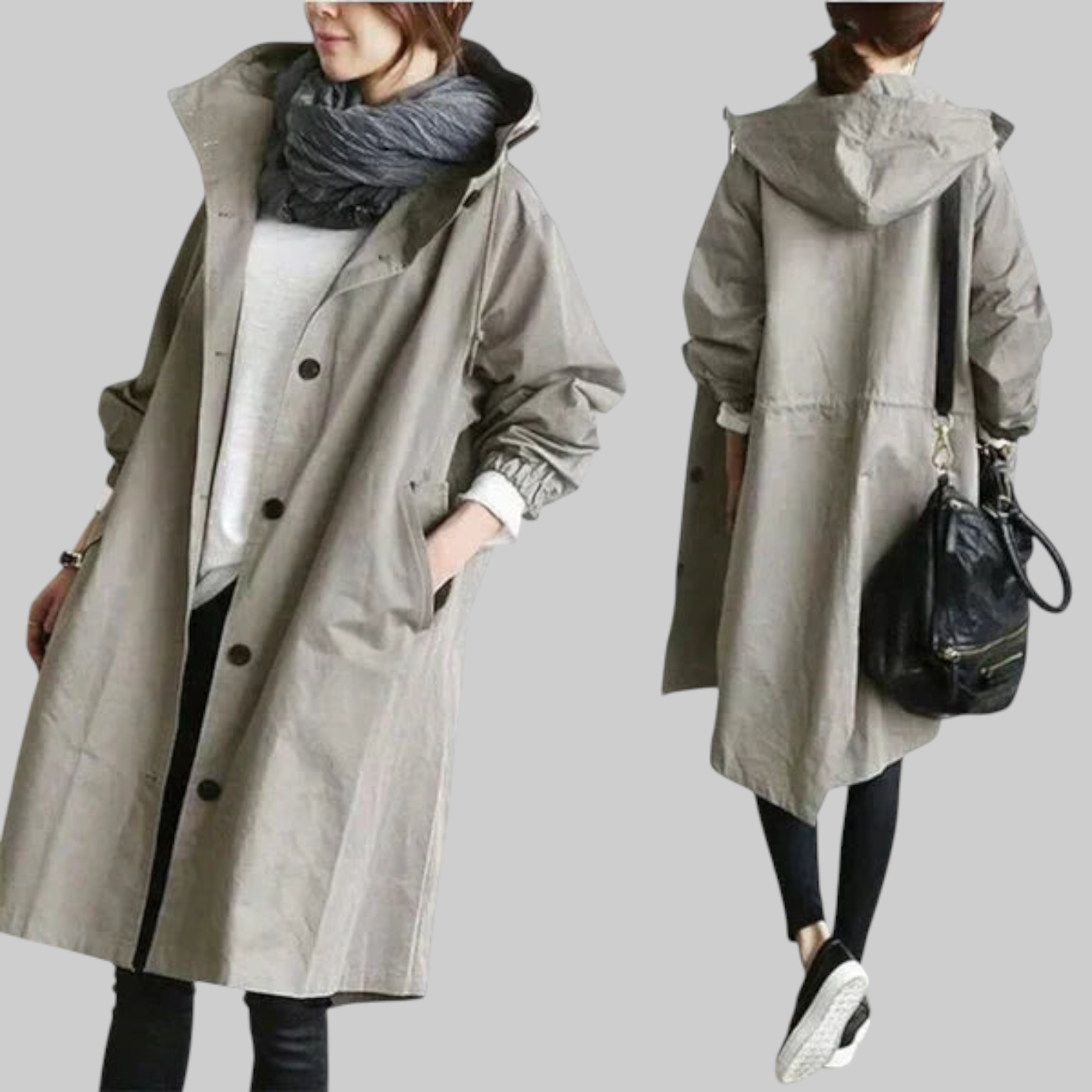 Dorothee - Gabardina Elegante Impermeable