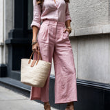 Isadora | Look Casual Chic en Rosa Suave