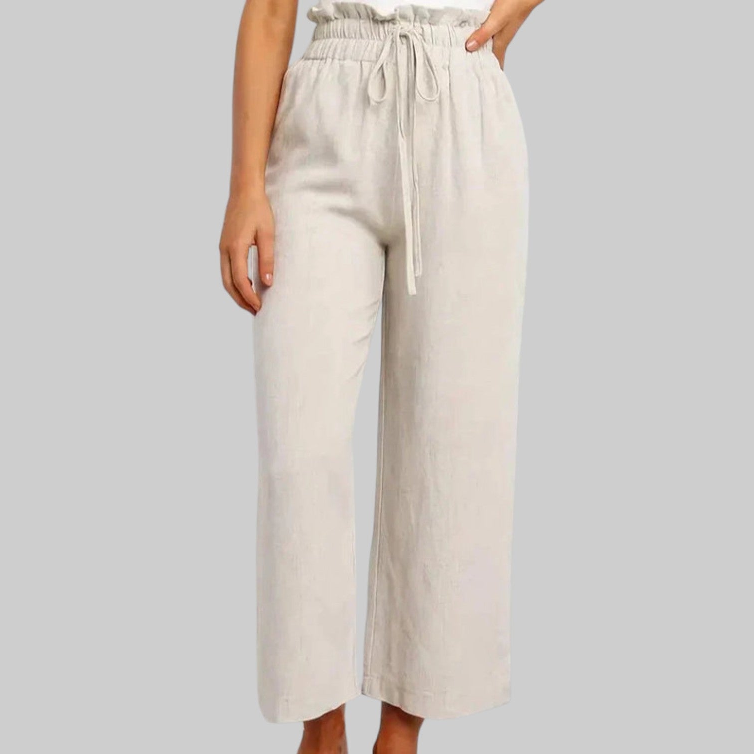 Yamira - Pantalón de Lino Cómodo