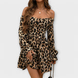 Sara | Vestido con estampado de leopardo encantador