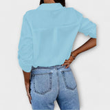 Jessica - Blusa casual con escote en V