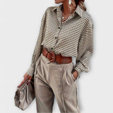 Ashley - Blusa Vintage de Manga Larga